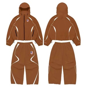 Chándal cortavientos 100% nailon, pantalón y chaqueta con capucha, chándal cortavientos impermeable para hombre - Product Image 2