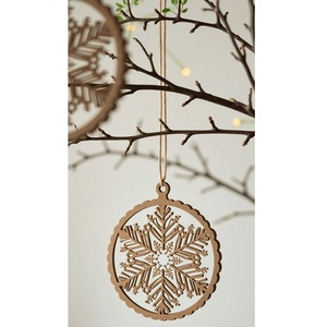 Eco Friendly <b>Wooden</b> <b>Christmas</b> Hanging Ornaments For <b>Tree</b> Decoration Holiday Home Seasonal Celebration - Product Image 1