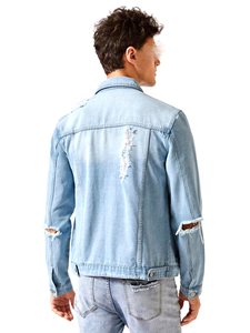 Chaqueta Vaquera de Mezclilla con Bordado de Color Sólido, Diseño Casual 2026, a la Moda, Resistente al Viento, para Invierno - Product Image 5