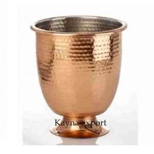 Cubo de champán de acero inoxidable pulido negro personalizado, enfriador de vino de metal y bandeja para servir Cubo de cerveza - Product Image 4