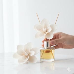 Flores de Plumeria Naturales en Madera Sola de 8-8.5 CM, Varilla de Fibra Vegetal de Sesbania, Aromaterapia Hecha a Mano - Product Image 2