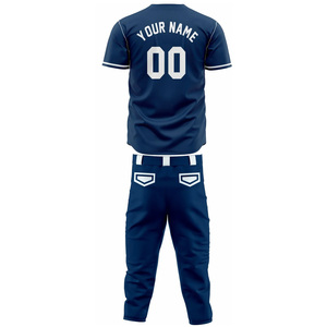 Ensemble d'uniformes de baseball personnalisés haute performance pour équipes sportives, en tissu respirant, avec nom et numéro d'équipe personnalisables pour jeunes - Product Image 3