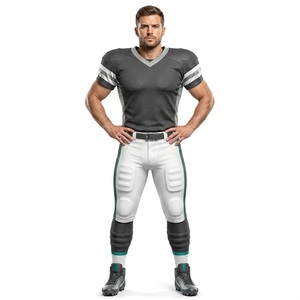 Uniforme de Fútbol Americano Personalizado de Alta Calidad, Conjunto de Jersey y Pantalones Transpirables y Duraderos para Prácticas, Entrenamientos y Juegos - Product Image 6
