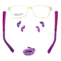 Montura de Gafas Irrompibles para Niños, Silicona Suave Amarilla, Titanio, Gafas Ópticas Flexibles Únicas para Niños 2606