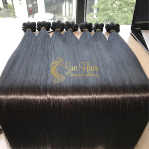 Extensiones de Cabello Humano Vietnamita 100% Remy Natural, Super Double Drawn, Cutícula Alineada, Alta Calidad, Trama Cruda, Liso, Todos los Colores - Product Image 3