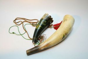 Corne de buffle artisanale de qualité supérieure 100% - Corne de signalisation viking médiévale polie, écologique, forme naturelle, artisanat - Product Image 6