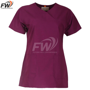 Conjuntos de Uniformes Médicos Clásicos Personalizados, Uniformes de Enfermería de Manga Corta para Personal Médico, Ajuste Perfecto, Conjunto de Uniformes Unisex - Product Image 3