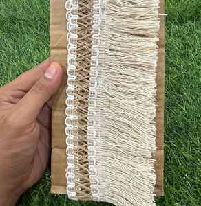 Encaje de algodón suave y ligero, perfecto para bordes de sarees, dupattas y diseños de blusas. - Product Image 1