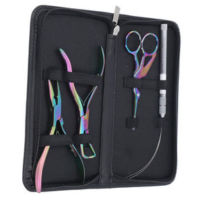Kit de Pinzas para Extensiones de Cabello de Acero Inoxidable con Herramienta de Crimpado y Enhebrador para Instalación y Remoción, Logotipo Personalizado, Reutilizable - Product Image 5