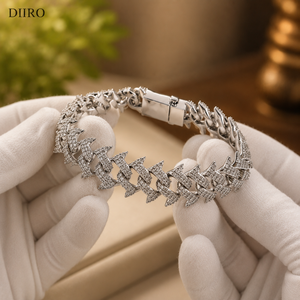 Hip Hop Style Iced Out Moissanite Bracelet <b>for</b> Women and <b>Men</b> 925 Sterling Silver Round Brilliant Cut Jewelry - Product Image 3