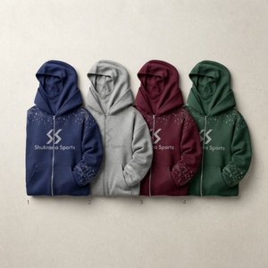 Sweat-shirt à capuche cagoule ninja personnalisé pour adolescents, style anglais, coupe ample, double capuche, masque intégré, collection automne - Product Image 5