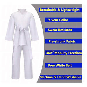 Karate Gi for <b>Kids</b> Students Martial Arts Training Uniform with <b>Belt</b> for Judo Karate Taekwondo Youth Beginner Practice Outfit - Product Image 2