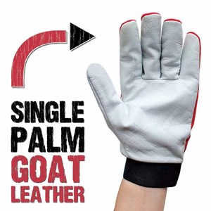 Guantes de Trabajo de Piel de Cabra de Alto Rendimiento, Suaves y Cómodos, Resistentes al Calor, para Jardinería y Uso Doméstico - Product Image 6