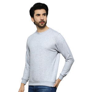 Sudadera Lisa Personalizada al por Mayor, Sudadera con Cuello Redondo 100% Algodón, Sudadera Oversize, Sudadera Básica para Hombre, Mezcla de Algodón - Product Image 2