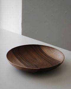 Assiette de service ronde en bois naturel pour les collations, les fruits, les desserts, les apéritifs, le pain, le fromage, la présentation des aliments, la table à manger, la cuisine - Product Image 2