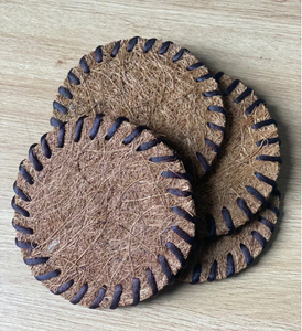 Sous-verre en fibre de coco naturelle, fait main, très absorbant, écologique, pour tasses et mugs, taille personnalisée, Vietnam - Product Image 3