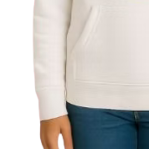 Sweat-shirt blanc brodé pour filles, pull décontracté à manches longues, streetwear quotidien, vêtements confortables pour un style de vie actif - Product Image 2