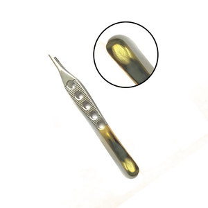 ชุดเครื่องมือผ่าตัดสแตนเลสสตีลคุณภาพพรีเมียม ปี 2026 ยี่ห้อ Adson Brown รุ่น Tissue 9x9teeth Forceps ขนาด 6 นิ้ว ด้ามจับโค้งสีทอง พร้อมคู่มือการใช้งาน - Product Image 6