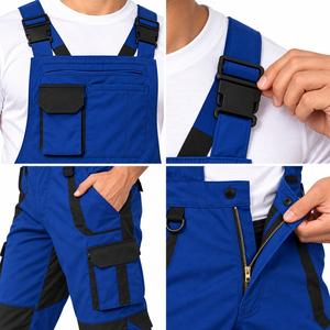 Salopette de travail pour hommes de haute qualité, multipoches, salopette de sécurité, bretelles réglables, pantalon de travail personnalisé pour hommes - Product Image 5