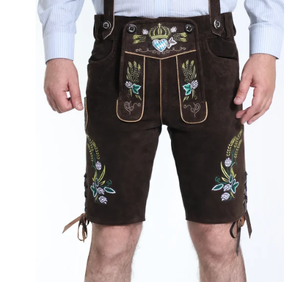 Shorts Bermuda Marron pour Homme, Taille Haute, Style Décontracté, Broderie Unie, Tissu Polyester Écologique, Respirant, Anti-UV, Imperméable - Product Image 1