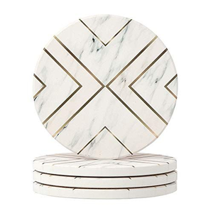 Wholesale <b>Marble</b> <b>Coaster</b> Custom Tabletop Protection Mat Cup Holder Indian <b>Marble</b> <b>Coaster</b> set - Product Image 3