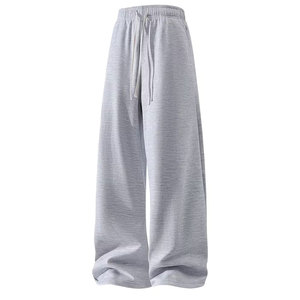 Pantalon long ample à jambe droite de couleur unie pour homme et couple, idéal pour le sport et le fitness printemps/été - Product Image 2