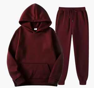 Ensemble de survêtement pour homme 2 pièces, grande taille, manches longues, à capuche, vêtements de sport, extensible, pour la salle de sport, l'entraînement, le jogging - Product Image 6