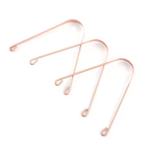 ที่ทำความสะอาดลิ้นทองแดงบริสุทธิ์ตามหลักสรีรศาสตร์100% ทนทานและติดทนนานทำความสะอาดง่ายสำหรับการใช้งานที่สะดวกสบาย - Product Image 4