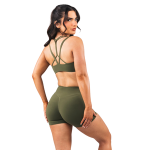 Soutien-gorge de sport en maille à bretelles pour femme – Confortable, respirant et extensible pour le yoga, la gym et l'entraînement – Vêtements de sport pour femme - Product Image 4