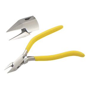 Coupe-fils à mâchoires lisses de 150 mm avec poignées ergonomiques en mousse mate pour sertissage de circlips, outils de pêche, fabrication de bijoux, outils de perlage et coupe-fils - Product Image 1