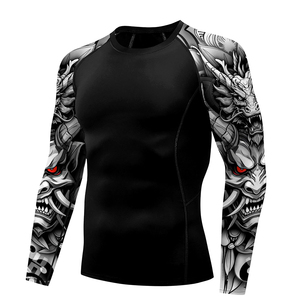 Camisetas Deportivas de Compresión para Hombre, Manga Larga, Secado Rápido, Elásticas en 4 Direcciones, Tallas Grandes, Sin Costuras, para Gimnasio - Product Image 3