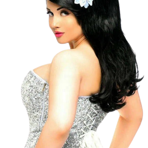 Silver <b>Sequin</b> Strapless Corset <b>Top</b> With Lace-Up Back Bodycon Mini Club Dress Sexy Adult Outfit - Product Image 6