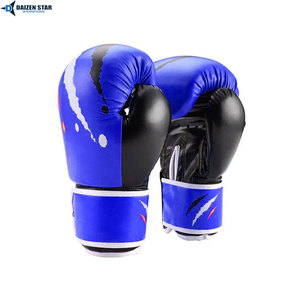 High Quality PU Leather Boxing <b>Gloves</b>, Professional Training Sparring <b>Gloves</b> with Shock Absorption Padding - Product Image 4