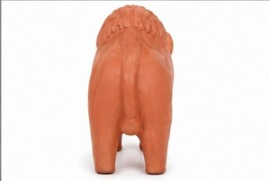Sculpture de chameau en terre cuite faite à la main, figurine animale décorative sculptée, ornement traditionnel pour la table, pour la maison et le jardin - Product Image 2