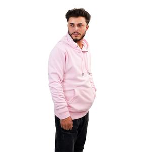 Sweat à capuche pour homme de haute qualité, rose, en molleton de coton doux, manches longues, pour l'automne et l'hiver - Product Image 4