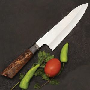 Cuchillo de Chef Jexmoo Personalizado Hecho a Mano en Acero Inoxidable con Hoja de 8 Pulgadas, Mango Elegante y Funda de Cuero - Regalo para Chef - Product Image 3