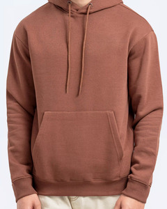 เสื้อฮู้ดผู้ชายสีพื้น ทรงปกติ ผ้าฝ้ายเฟรนช์เทอร์รี่ สวมใส่สบายๆ สำหรับฤดูใบไม้ร่วง - Product Image 5
