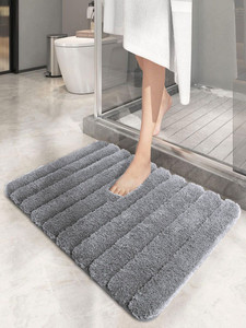 Alfombra de baño de microfibra ultra suave, moderna, clásica, personalizada, de gran venta, gruesa, absorbente y antideslizante. - Product Image 3
