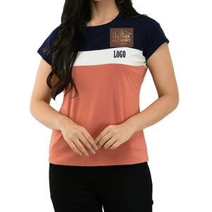 T-shirts pour femmes de haute qualité à 100 % avec impression personnalisée, respirants, à séchage rapide, durables, service OEM - Product Image 1