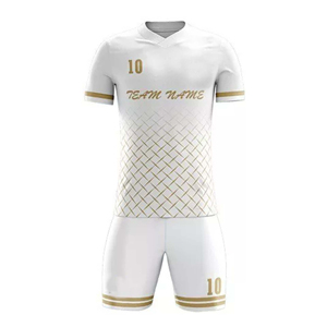 เสื้อฟุตบอลคุณภาพสูง ระบายอากาศได้ดี แบบสั้น สั่งทำได้ พิมพ์ลายแบบ Sublimation วัสดุโพลีเอสเตอร์ 100% ชุดฟุตบอลสำหรับทุกเพศ - Product Image 2