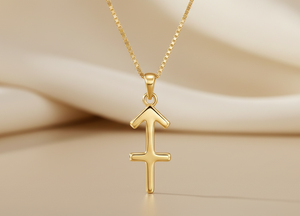 Collier Signe Astrologique Sagittaire Plaqué Or Argent 925 Pendentif Astrologique Meilleur Prix Collier Pierre de Naissance Décembre pour Femme - Product Image 2
