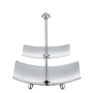 แท่นวางเค้กแบบแบนที่สร้างสรรค์ทำด้วยมือทำจากโลหะราคาถูก - Product Image 6