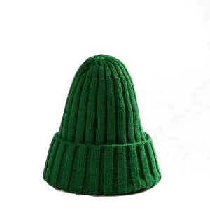 Customizable Rib Knit Acrylic <b>Beanie</b> Thick Gauge Knit Folded Cuff Soft Warm Stretch Fit Unisex Adult Breathable <b>Waterproof</b> - Product Image 5