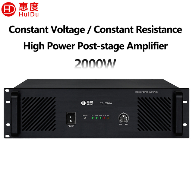 Professional Power Amplifier TB-2000W 2000W 70V 100V 4-16Ω Broadcast PA System Amplifier Audio Amplificador De Potencia