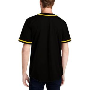 Chemise de baseball personnalisée à boutons, grande taille, t-shirt de sublimation, logo brodé, nom, numéro, maillot de baseball pour hommes et jeunes - Product Image 3