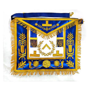 Regalia masónica de alta calidad, herramientas de trabajo para candidatos masónicos, delantal azul, regalia masónica para la Gran Logia, regalia masónica para candidatos. - Product Image 2