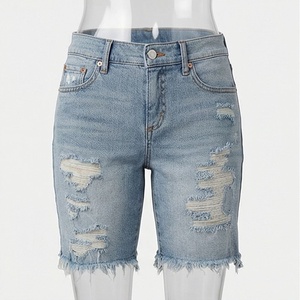 Premium 100 Cotton Denim Shorts For Women <b>Button</b> Closure Summer Casual <b>Jeans</b> Trendy Streetwear High Quality Apparel Fit - Product Image 1