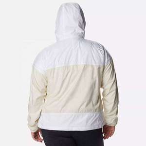 Veste coupe-vent légère pour femme grande taille, imperméable, à capuche, bicolore, sportive, zippée, pour l'extérieur - Product Image 4
