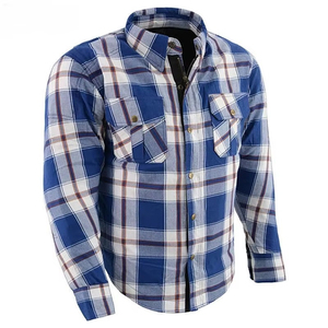 Men Flannel <b>Shirt</b> Lightweight Cotton Blend Long Sleeve Casual Clothing Soft Breathable Material Comfortable Fit For Travel - Product Image 4