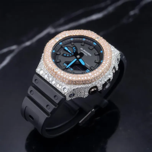 Fully Iced Out G Sh0 <b>Watch</b> Custom Diamond Bust Down Style with VVS Moissanite Diamond Hip Hop Luxury Premium Timepiece - Product Image 4